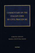 Cover of Commentary on the Italian Code of Civil Procedure