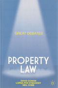 Cover of Great Debates in Property Law