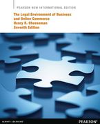 Cover of The Legal Environment of Business and Online Commerce: Pearson New International Edition