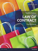 Cover of Law of Contract 12th ed (MyLawChamber)