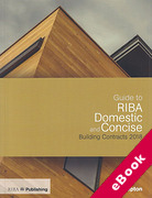 Cover of Guide to the RIBA Domestic and Concise Building Contracts 2018 (eBook)