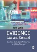 Cover of Evidence: Law and Context