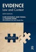 Cover of Evidence: Law and Context
