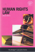 Cover of Routledge Lawcards: Human Rights Law 2010 - 2011