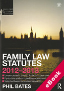 Cover of Routledge Student Statutes: Family Law Statutes 2012-2013 (eBook)