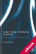 Cover of Insider Trading in Developing Jurisdictions: Achieving an Effective Regulatory Regime (eBook)