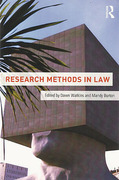 Cover of Research Methods in Law