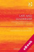 Cover of Law and Leadership: Integrating Leadership Studies into the Law School Curriculum (eBook)