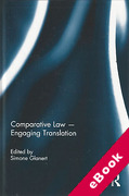 Cover of Comparative Law: Engaging Translation (eBook)