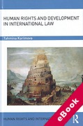 Cover of Human Rights and Development in International Law (eBook)