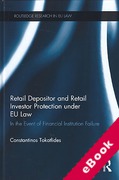 Cover of Retail Depositor and Retail Investor Protection under EU Law: In the Event of Financial Institution Failure (eBook)