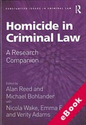 Cover of Homicide in Criminal Law: A Research Companion (eBook)