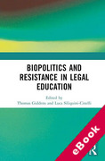 Cover of Biopolitics and Resistance in Legal Education (eBook)