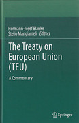 Cover of The Treaty on European Union (TEU): A Commentary