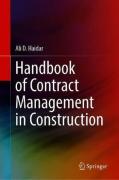 Cover of Handbook of Contract Management in Construction
