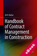 Cover of Handbook of Contract Management in Construction (eBook)
