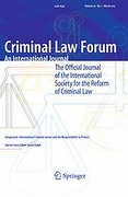 Cover of Criminal Law Forum: An International Journal - Print + Basic Online