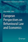 Cover of European Perspectives on Behavioural Law and Economics