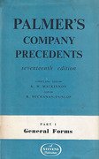 Cover of Palmer's Company Precedents 17th ed Part 1: General Forms