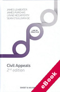Cover of Civil Appeals: Principle and Procedure (eBook)