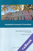 Cover of Residential Possession Proceedings (Book &#38; eBook Pack)