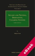 Cover of Set-Off and Netting, Derivatives, Clearing Systems 3rd ed: Volume 6 (eBook)