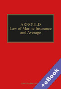 Cover of Arnould's Law of Marine Insurance and Average (Book &#38; eBook Pack)