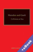 Cover of Marsden and Gault on Collisions at Sea (Book &#38; eBook Pack)