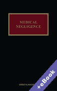 Cover of Medical Negligence (Book &#38; eBook Pack)