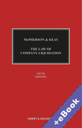 Cover of McPherson &#38; Keay: Law of Company Liquidation (Book &#38; eBook Pack)