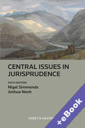 Cover of Central Issues in Jurisprudence: Justice, Law and Rights (Book &#38; eBook Pack)