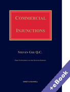 Cover of Commercial Injunctions 7th ed: 1st Supplement (Book &#38; eBook Pack)