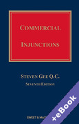 Cover of Commercial Injunctions 7th ed with 1st Supplement (Book &#38; eBook Pack)