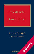 Cover of Commercial Injunctions 7th ed with 1st Supplement (eBook)