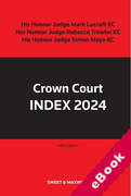 Cover of Crown Court Index 2024 (eBook)
