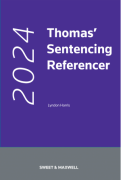 Cover of Thomas' Sentencing Referencer 2024
