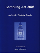 Cover of Gambling Act 2005 - A Current Law Statute Guide