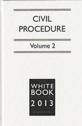 Cover of The White Book Service 2013: Civil Procedure Volumes 1 & 2