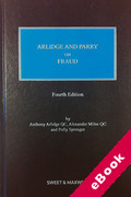 Cover of Arlidge and Parry on Fraud (eBook)