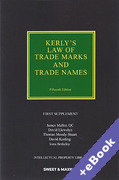 Cover of Kerly's Law of Trade Marks and Trade Names 15th ed: 1st Supplement (Book & eBook Pack)