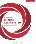 Cover of English Legal System: The Fundamentals