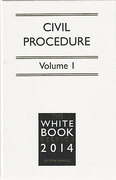 Cover of The White Book Service 2014: Civil Procedure Volumes 1 & 2