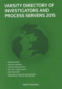 Cover of Varsity Directory of Investigators and Process Servers 2015