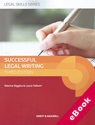 Cover of Successful Legal Writing (eBook)