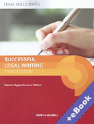 Cover of Successful Legal Writing (Book & eBook Pack)