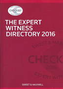 Cover of The Expert Witness Directory 2016