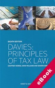 Cover of Davies: Principles of Tax Law (eBook)