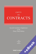 Cover of Chitty on Contracts 33rd ed: 2nd Supplement (Book & eBook Pack)