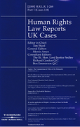 Cover of Human Rights Law Reports UK Cases: Issues Only