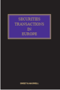 Cover of Securities Transactions in Europe Looseleaf